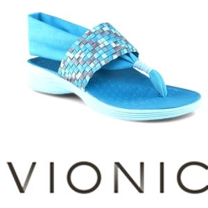 NWOB Vionic Serene Tia Teal Blue Active Sling Orthopedic Sandals 11